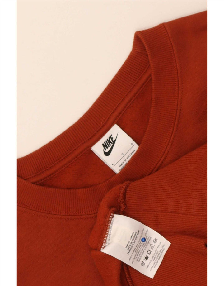 Pulover pentru femei Nike Crop Graphic Oversized Sweat UK 16 Large Red