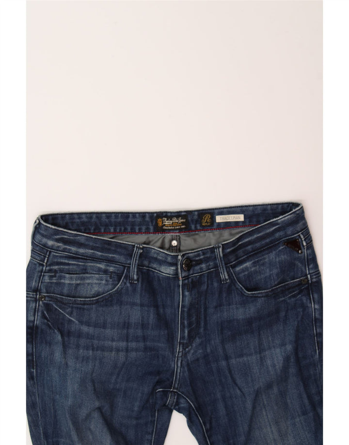 REPLAY Womens Traceeman Skinny Jeans W34 L28 Blue Vintage Replay and Second-Hand Replay from Messina Hembry 
