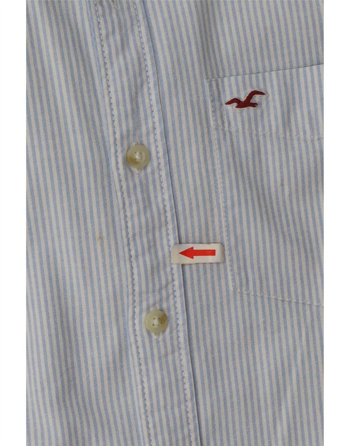 Hollister Mens Shirt Small Blue Pinstripe Cotton