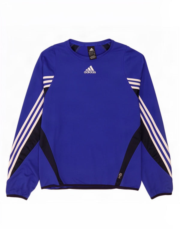 Adidas Mens Climawarm Top Long Sleeve UK 40/42 Medium Navy Blue Colourblock
