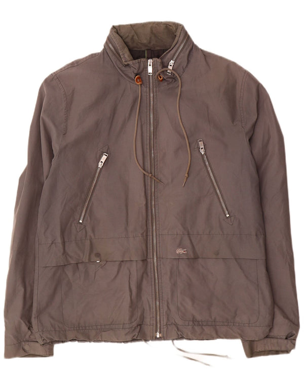 Lacoste muška bomber jakna s kapuljačom IT 52 XL sivi pamuk