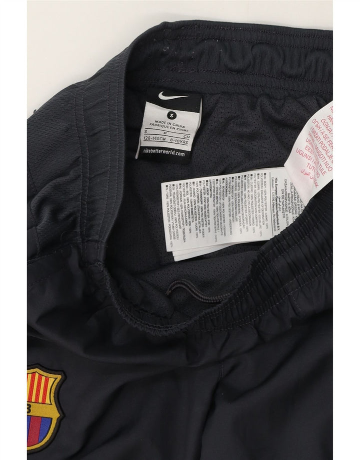 Nike Boys Barcelona Tracksuit Trousers 8-9 Years Small Navy Blue Polyester