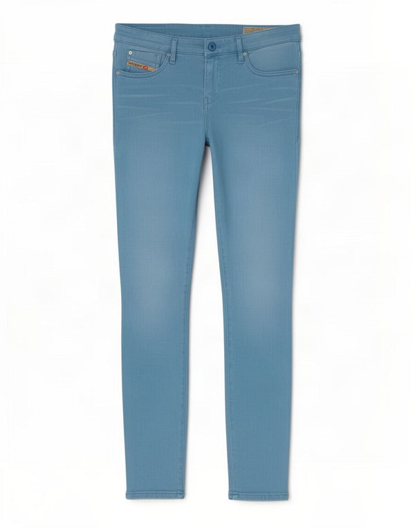 Diesel Damen Skinzee Skinny Jeans W28 L30 Blaue Baumwolle