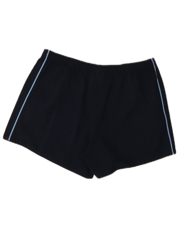 Reebok Pantalones cortos deportivos para mujer UK 12 Medium Azul marino Poliéster