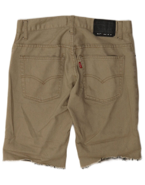 Levi's Ragazzi 511 Pantaloncini di jeans 15-16 anni W28 Cotone kaki