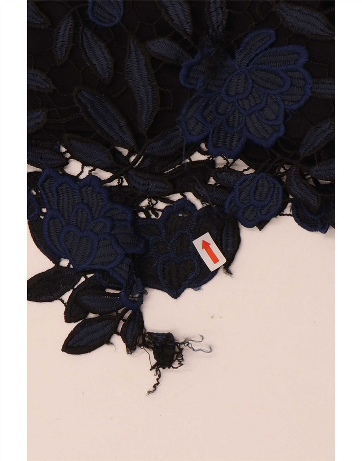 Lipsy Womens A-Line Dress UK 14 Medium Navy Blue Floral Polyester