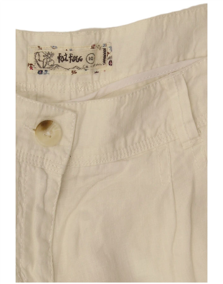 Fat Face Mens Capri Trousers UK 10 Small W32 L23 White