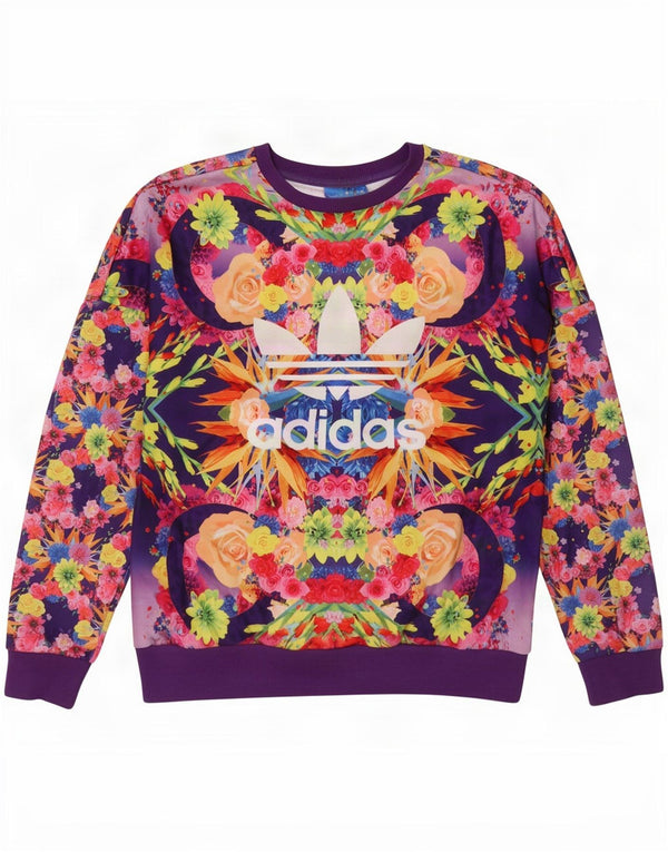 Adidas Sweat-Shirt Graphique Fille 13-14 Ans Multicolore Floral
