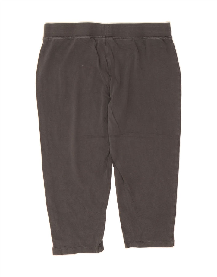 ELLESSE Womens Capri Leggings UK 14 Large Grey Cotton Vintage Ellesse and Second-Hand Ellesse from Messina Hembry 