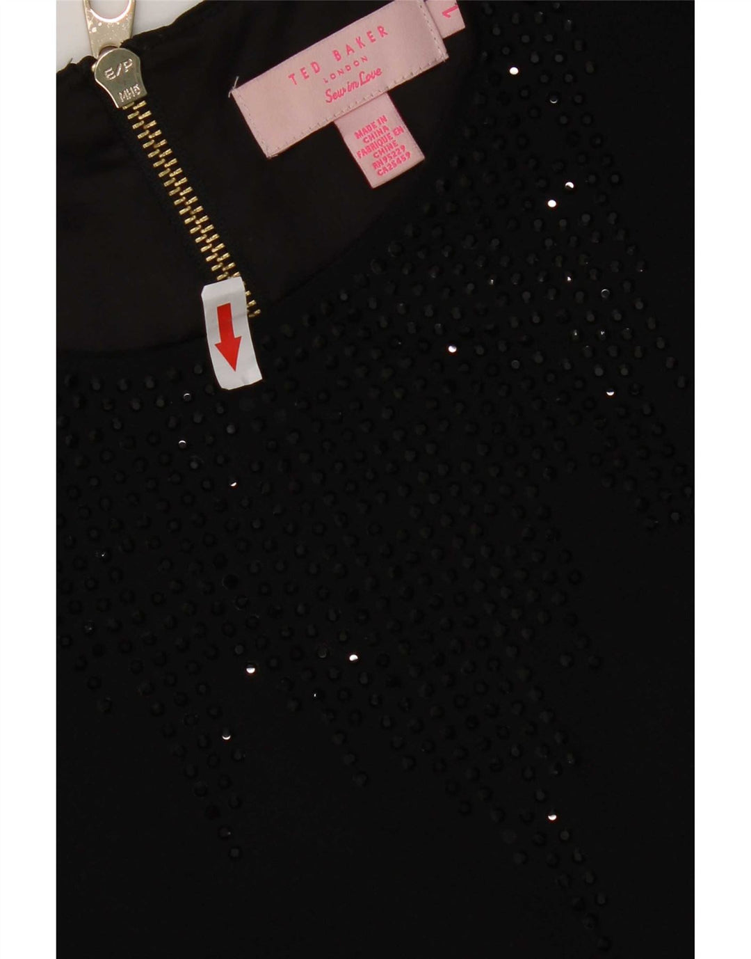 Mono corto para mujer Ted Baker Talla 1 XS Negro Poliéster