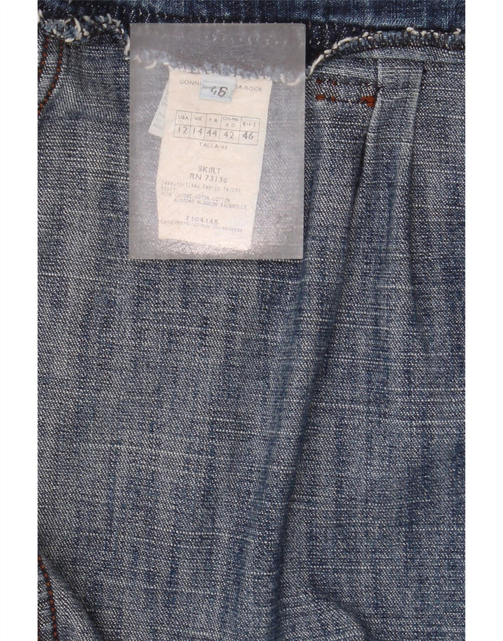 Max & Co. Womens Denim Skirt UK 14 Large W32 Blue Cotton