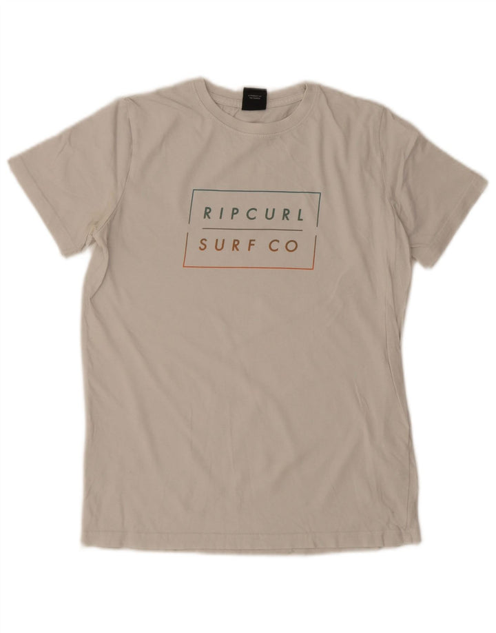Rip Curl Boys Graphic T-Shirt Top 13-14 Years White Cotton