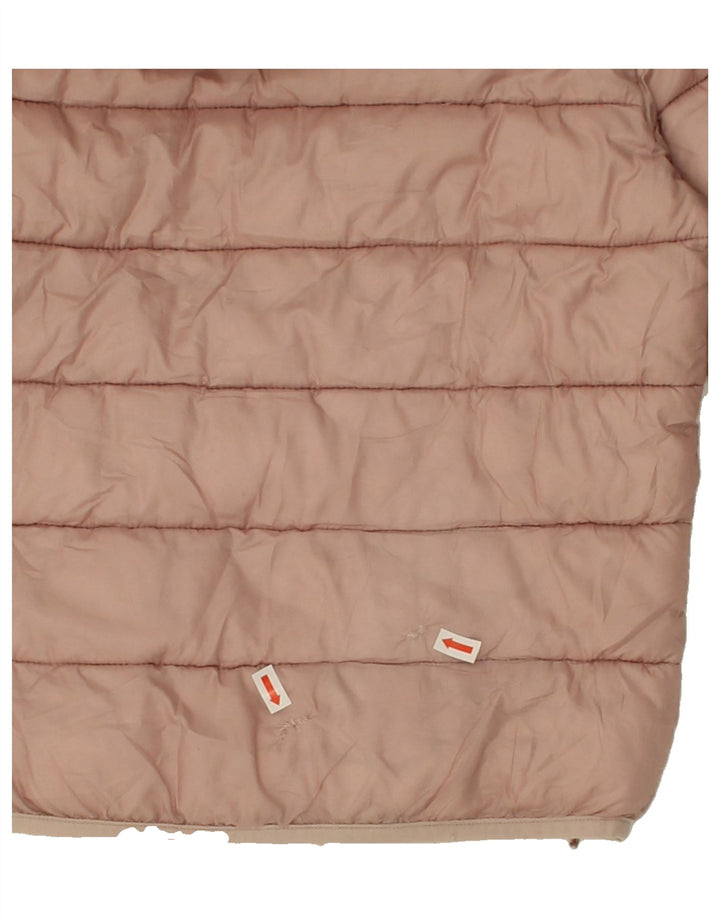 CHAMPION Girls Hooded Padded Jacket 5-6 Years XS Pink Vintage Champion and Second-Hand Champion from Messina Hembry 