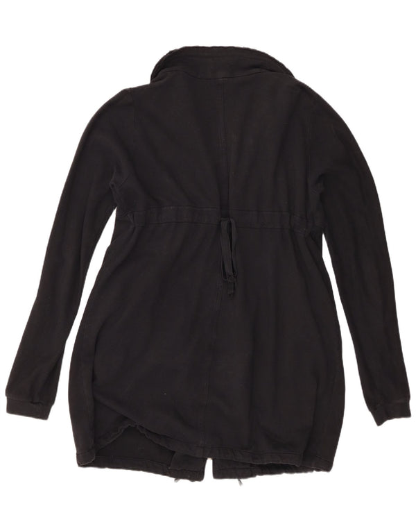 Fornarina Dame Windbreaker Coat UK 16 Large Black Bomuld