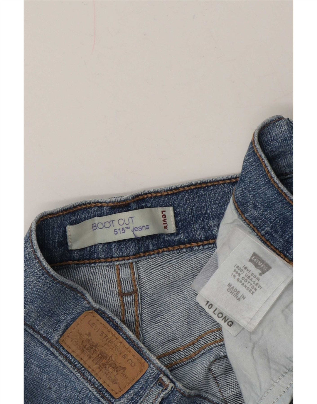 Levi's Womens 515 Denim Shorts US 10 Large W34 Blue Cotton