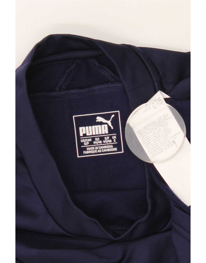 Puma Herren-Top, langärmelig, klein, marineblau, Polyester