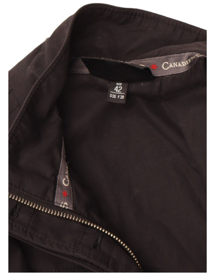 Canadiens Womens Utility Jacket IT 42 Medium Black Cotton