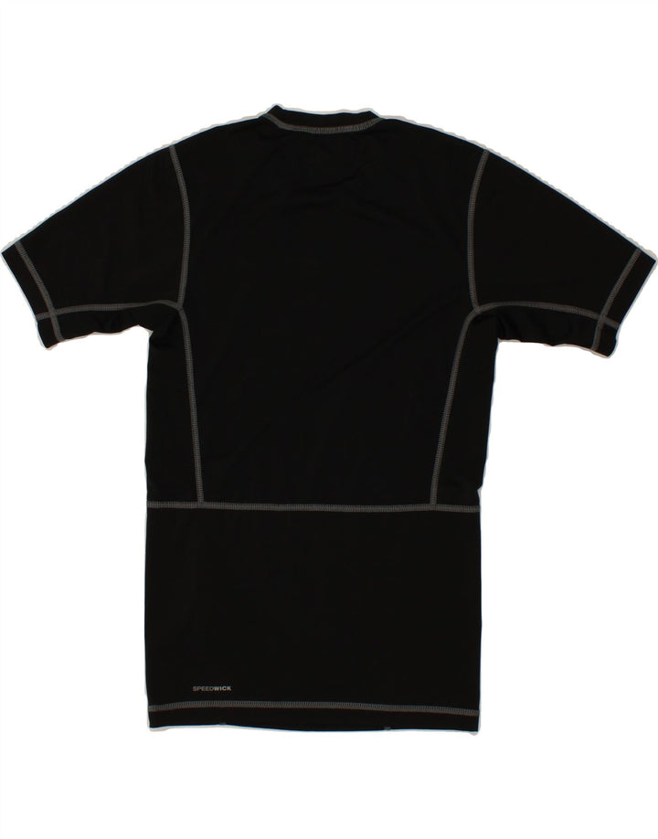 REEBOK Womens T-Shirt Top UK 12 Medium Black Polyester Vintage Reebok and Second-Hand Reebok from Messina Hembry 