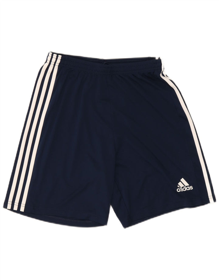 Pantaloncini sportivi Adidas Aeroready da uomo medi in poliestere blu navy