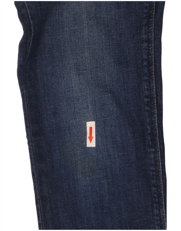 Lee Womens Elly Straight Jeans W24 L28 Blue Cotton