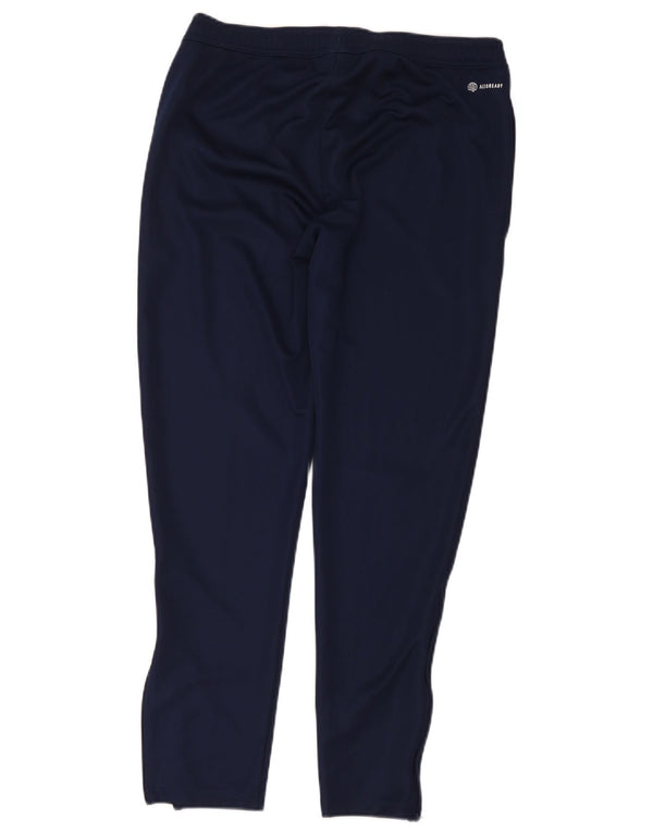 Adidas Mens Aeroready Tracksuit Trousers Large Navy Blue Polyester Sports