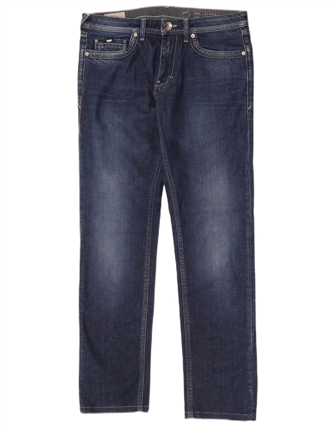 Gas Womens Albert Slim Jeans W32 L31 Blue Cotton