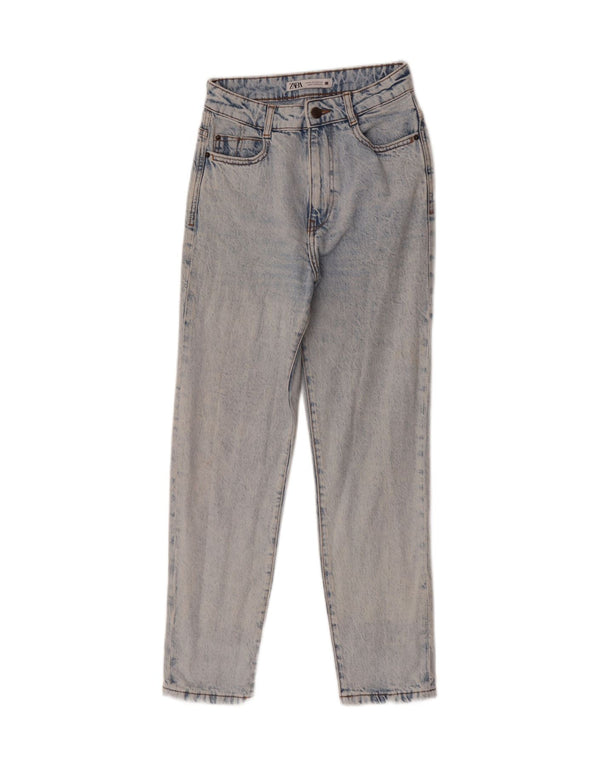 Zara Damen Tapered Jeans EU 34 2XS W24 L28 Blau