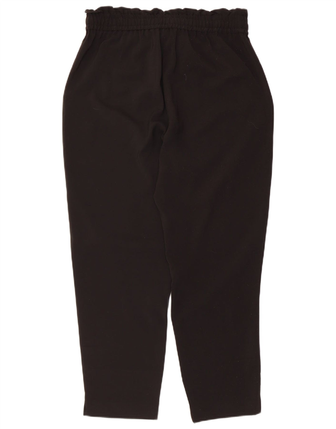 Zara Damen Tapered Crop Hose Medium W28 L25 Schwarz Polyester