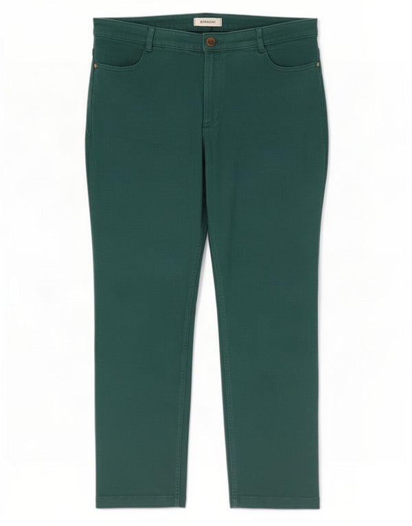 Pantaloni casual dritti da donna Marks & Spencer UK 16 Large W34 L27 Verde