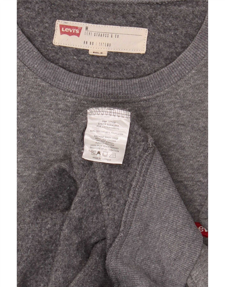 Levi's Sweatshirt Jumper Homme Gris Moyen Coton