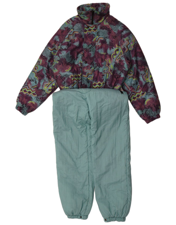 Brugi Dame Ski Jumpsuit EU 46 XL Blå Geometrisk Polyamid