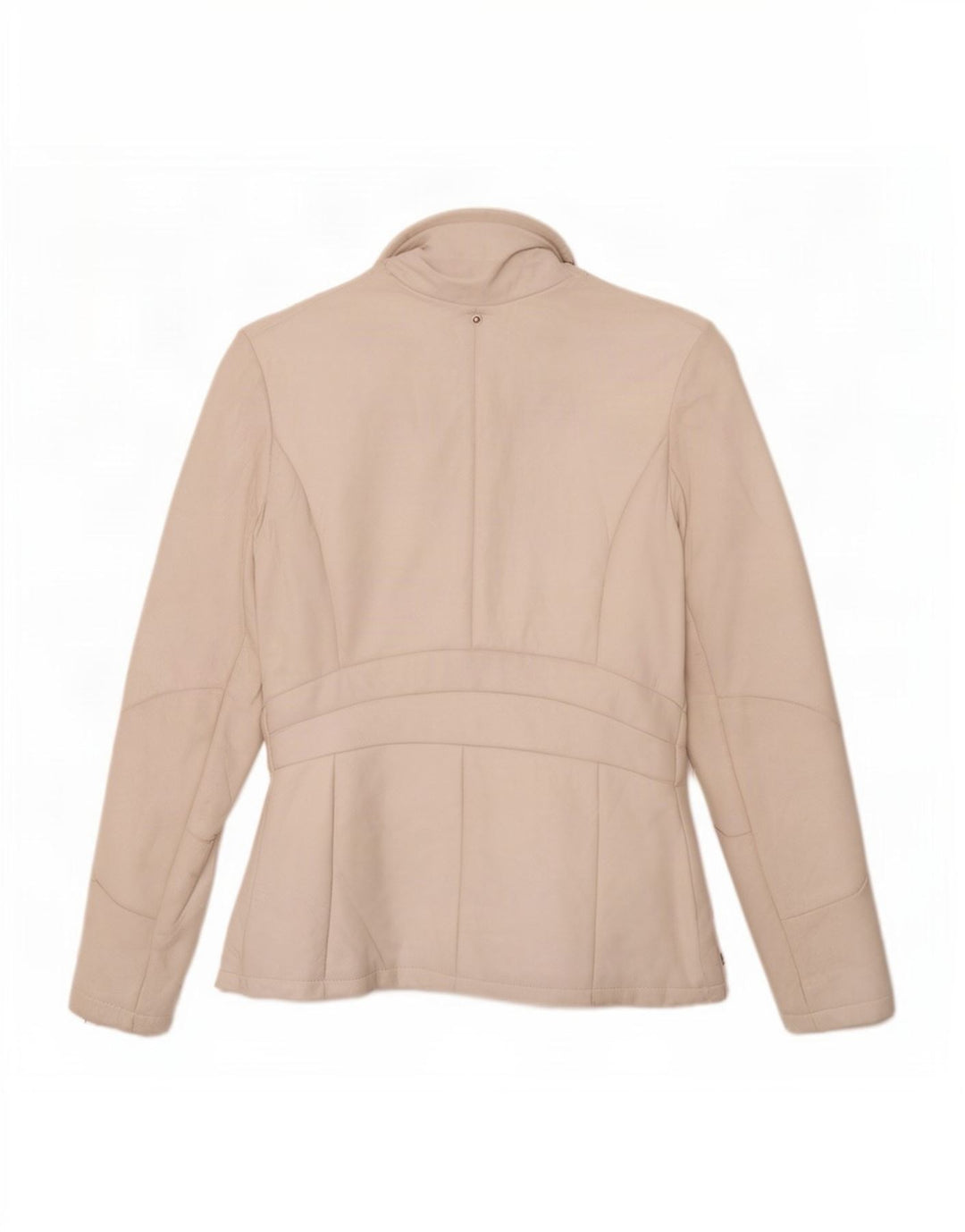 veste en cuir femme vintage IT 44 Medium White