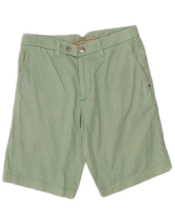 Guess Womens Chino Shorts W28 Medium Green Cotton