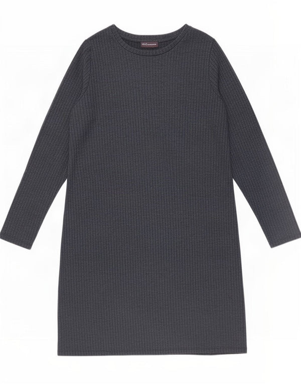 Marks & Spencer Dame Langærmet T-Shirt Kjole UK 18 XL Navy Blue