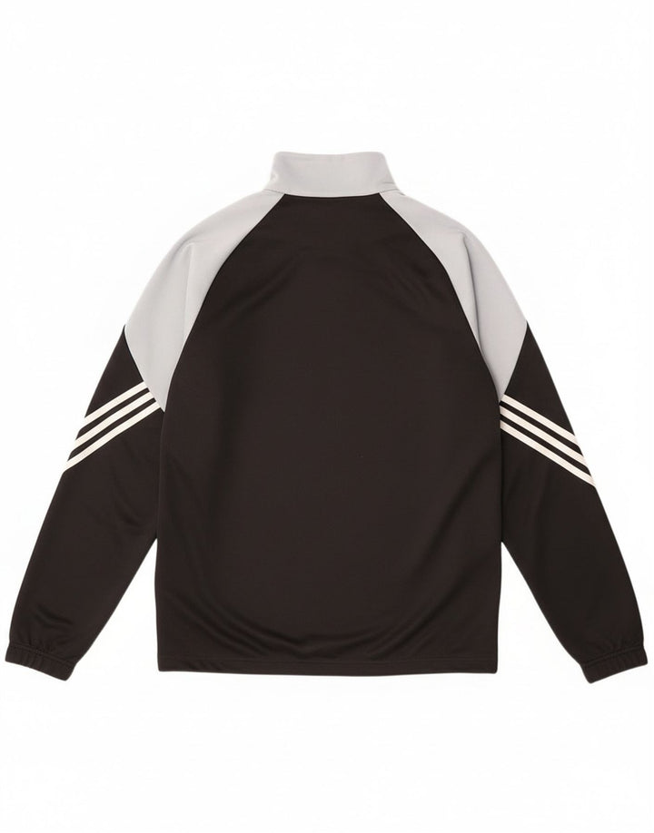Adidas Mens Climalite Pullover Tracksuit Top Medium Black Colourblock