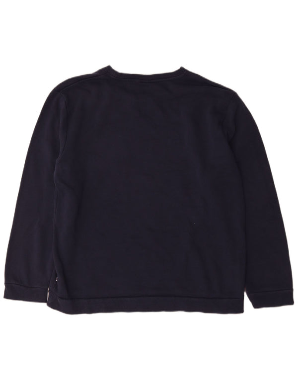 Fila moletom gráfico feminino jumper UK 18 XL azul marinho algodão
