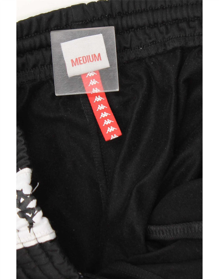 Kappa Mens Graphic Tracksuit Trousers Joggers Medium Black Colourblock