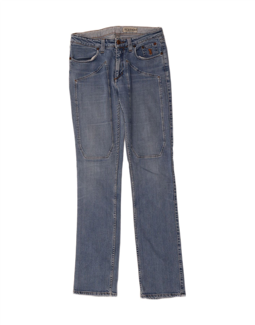 JECKERSON Womens Straight Jeans W30 L33 Blue Cotton Vintage Jeckerson and Second-Hand Jeckerson from Messina Hembry 