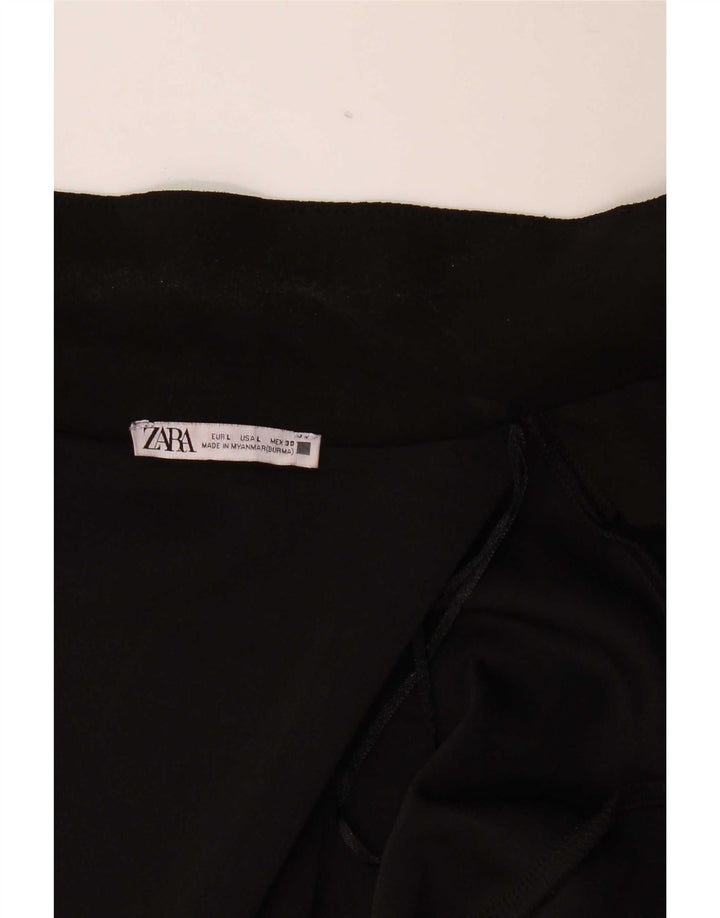 Zara Γυναικείο Παλτό UK 16 Large Μαύρο