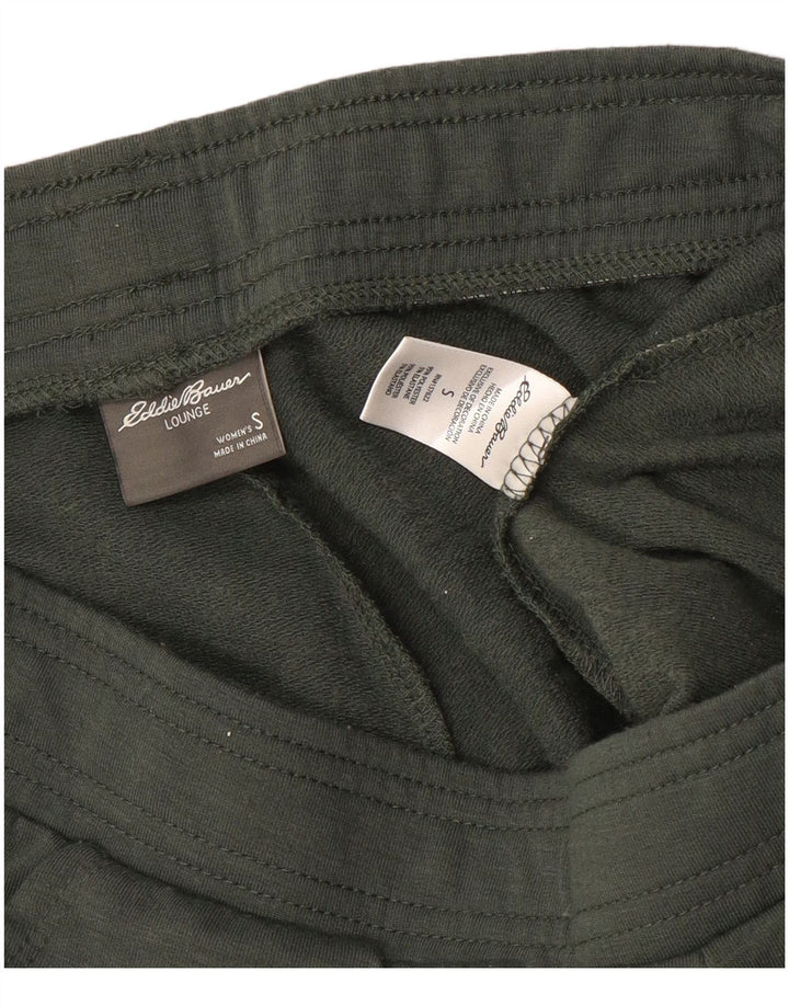EDDIE BAUER Pantalon de survêtement pour femme Joggers UK 10 Small Kaki Polyester
