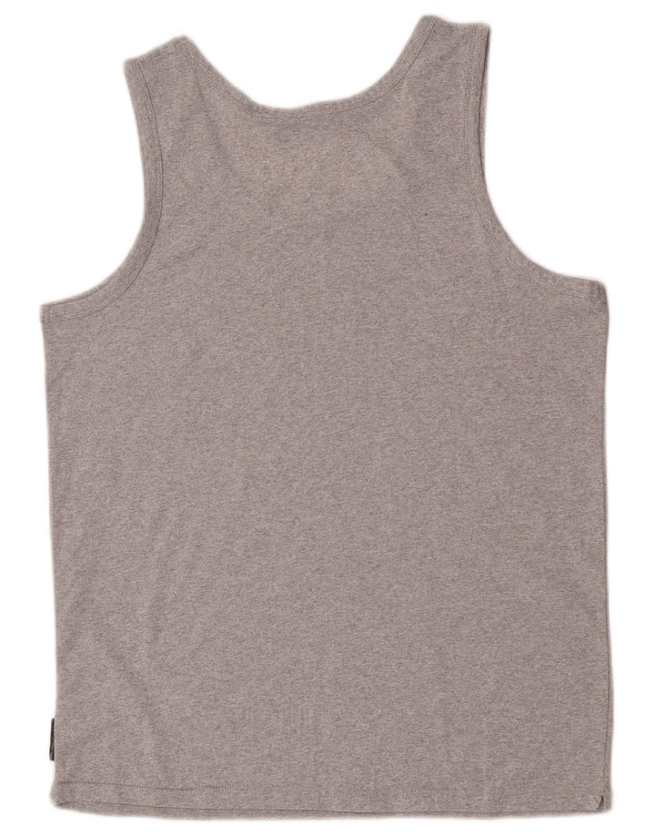 French Connection Herren-Weste-Top XL aus grauem Polyester