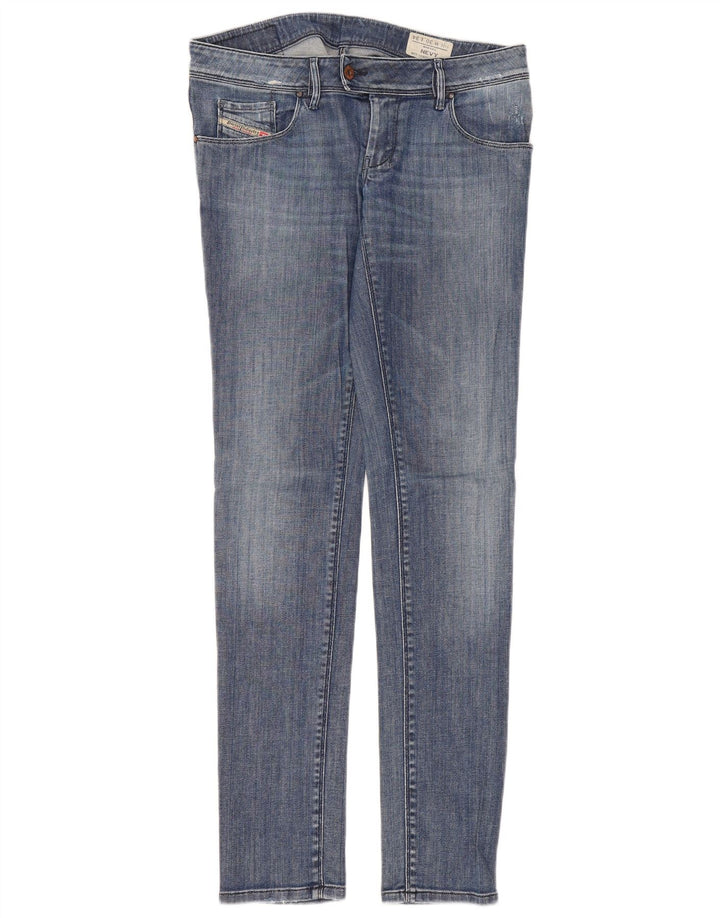Diesel Womens Nevy Slim Jeans W30 L34 Blue Cotton