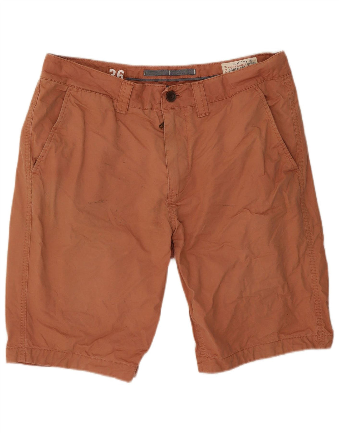 Fat Face Mens Chino Shorts W36 Large Orange Cotton