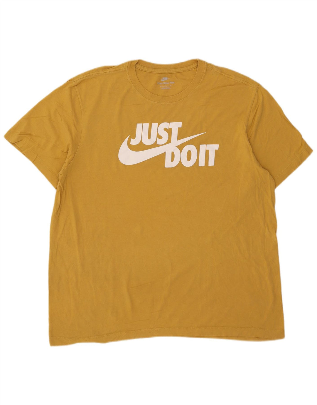 Nike Mens Graphic T-Shirt Top XL Yellow