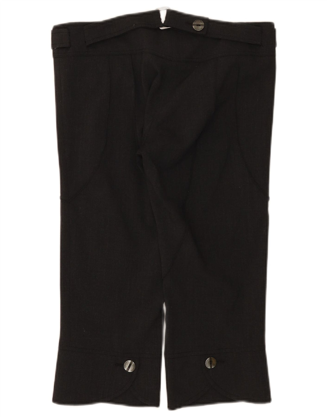 Patrizia Pepe Pantalon Capri Femme IT 42 Medium W30 L19 Laine Grise