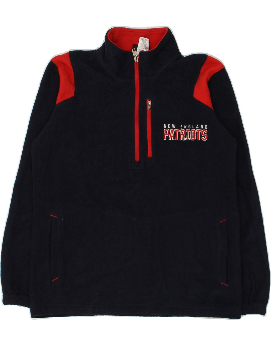 NHL Boys New England Patriots Fleece Jumper 10-11 Years Medium Navy Blue | Vintage NHL | Thrift | Second-Hand NHL | Used Clothing | Messina Hembry 