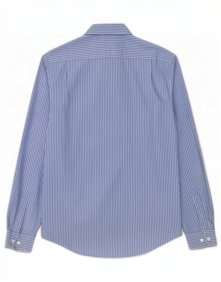 Ivy Oxford Mens Shirt Medium Blue Pinstripe