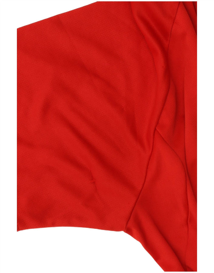 ADIDAS Mens Climalite Graphic T-Shirt Top Large Red Polyester