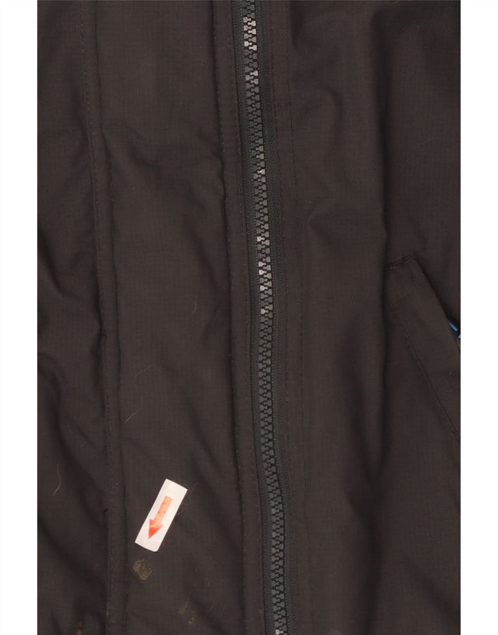 Superdry Womens The Windcheater Graphic Rain Jacket UK 10 Small Grey Nylon