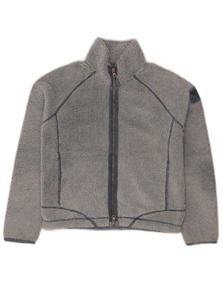 Think Pink Girls Fleece Jacket 13-14 Years Small Grey Acrylic